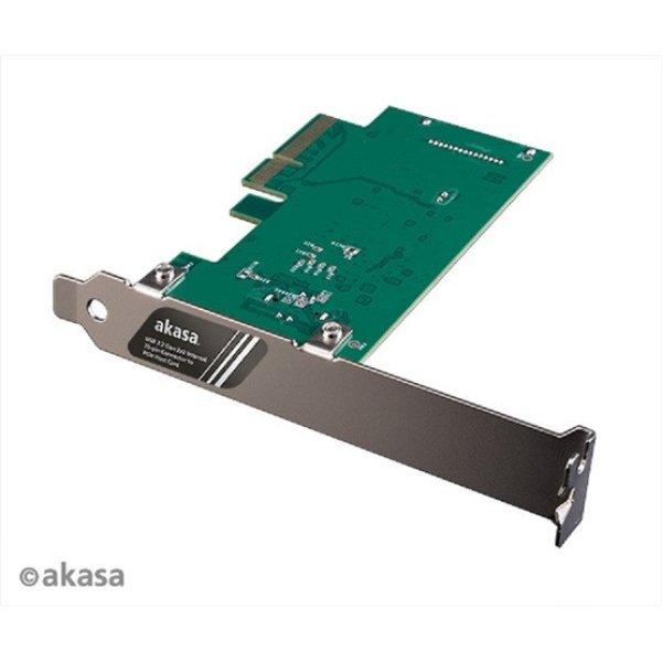 ADA Akasa USB3.2 Gen 2x2 belső 20pin PCIe kártya - AK-PCCU3-08