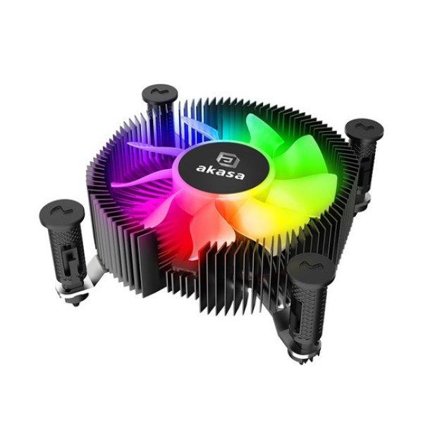 FAN Akasa Vegas Chroma iLG - Intel LGA1700 alacsony profilú CPU-hűtő, aRGB -
AK-CC6615BP01