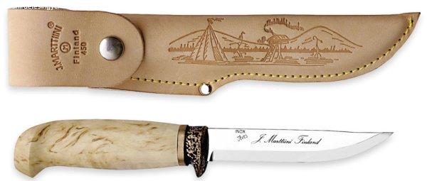 Marttiini Kiehinen Carving Knife Artic 19,5cm kés bőr tokkal (MA22535010)