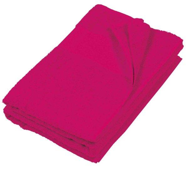 Uniszex pamut strandtörölköző, Kariban KA111, Fuchsia-100X150