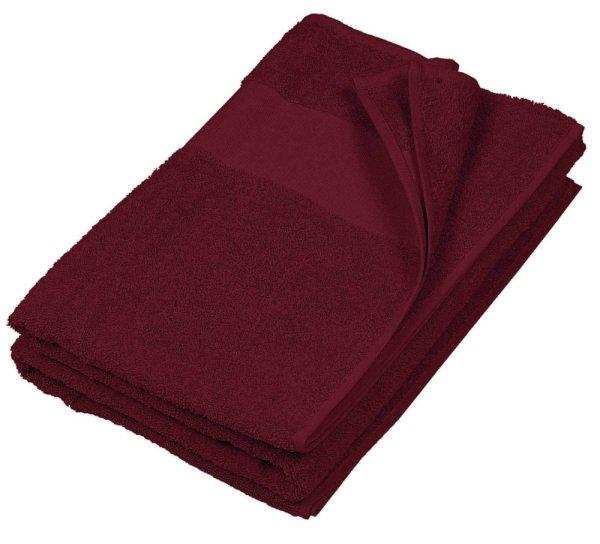 Uniszex pamut vendég törölköző, Kariban KA112, Bordeaux-50X100