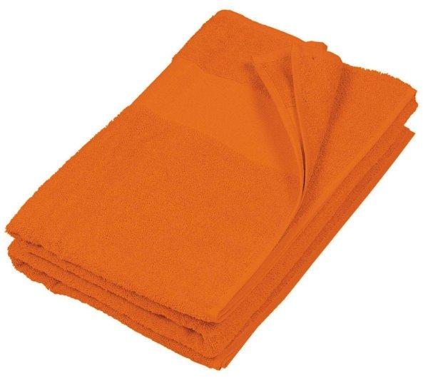 Uniszex pamut fürdő törölköző, Kariban KA113, Burnt Orange-70X140