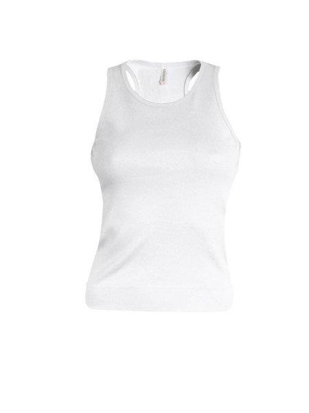 Női sporthátú vastag trikó, Kariban KA311, White-XS