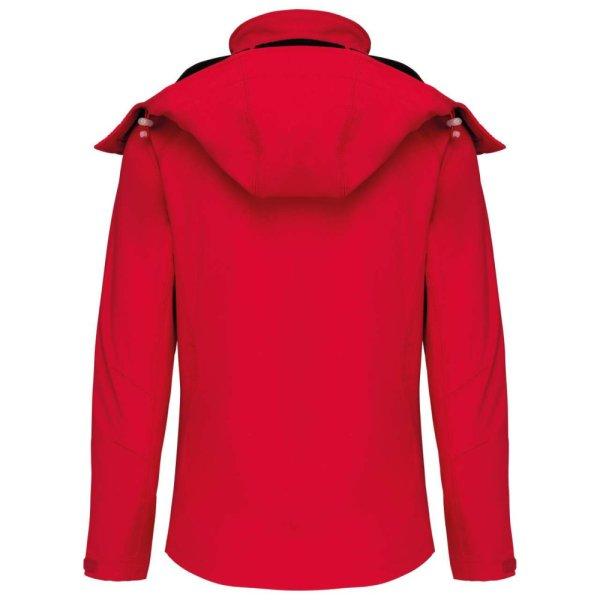 Női kapucnis softshell dzseki, Kariban KA414, Red-XL
