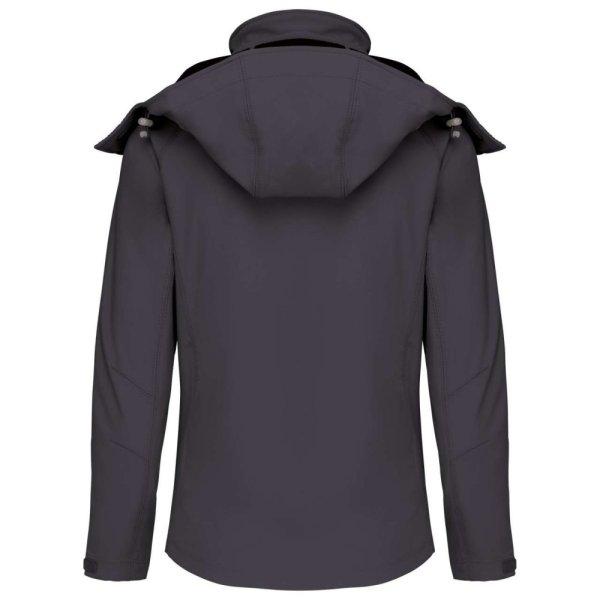 Női kapucnis softshell dzseki, Kariban KA414, Titanium-4XL