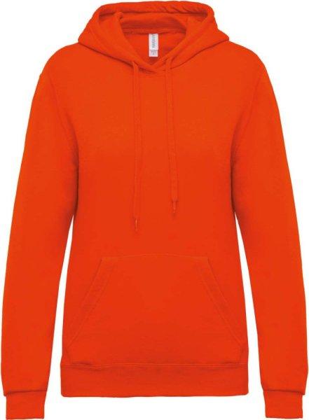 Női kapucnis pulóver, Kariban KA473, Orange-XL