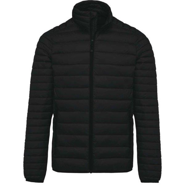 Férfi bélelt meleg és ultrakönnyű kabát , Kariban KA6120, Black-XL