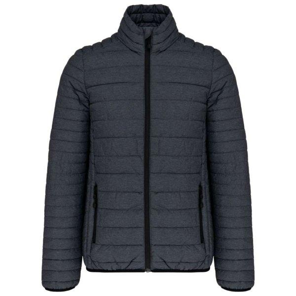 Férfi bélelt meleg és ultrakönnyű kabát , Kariban KA6120, Marl Dark
Grey-4XL