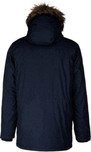 Férfi téli kapucnis bélelt kabát, Kariban KA621, Navy-XL
