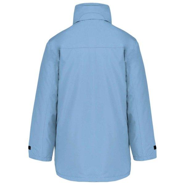 Uniszex kapucnis kabát steppelt béléssel, Kariban KA677, Sky Blue-M