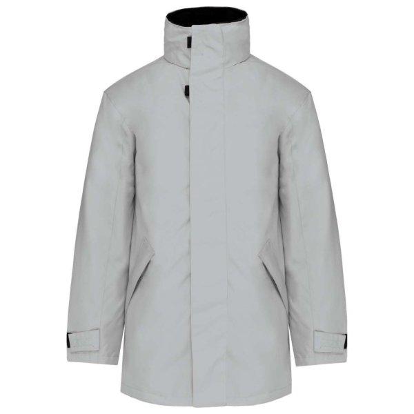 Uniszex kapucnis kabát steppelt béléssel, Kariban KA677, Snow Grey-2XL