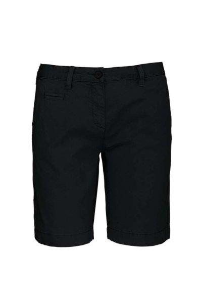 Női használt hatású pamut bermuda, Kariban KA753, Washed Charcoal-42