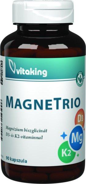 Vitaking magne trio mg+k2+d3-vitamin kapszula 90 db