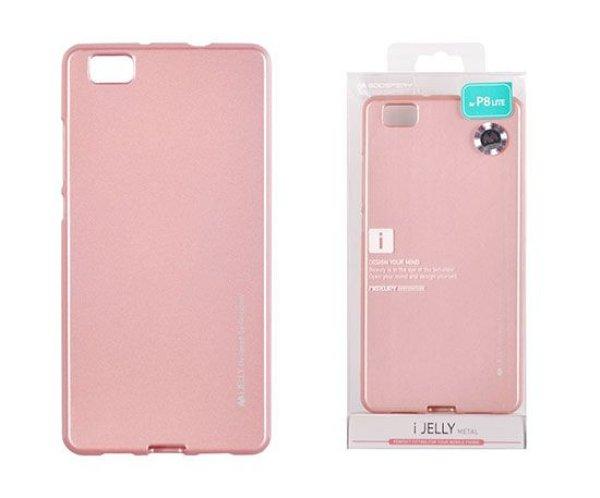 Mercury i-Jelly Metal Huawei Y6 II rose gold szilikon tok