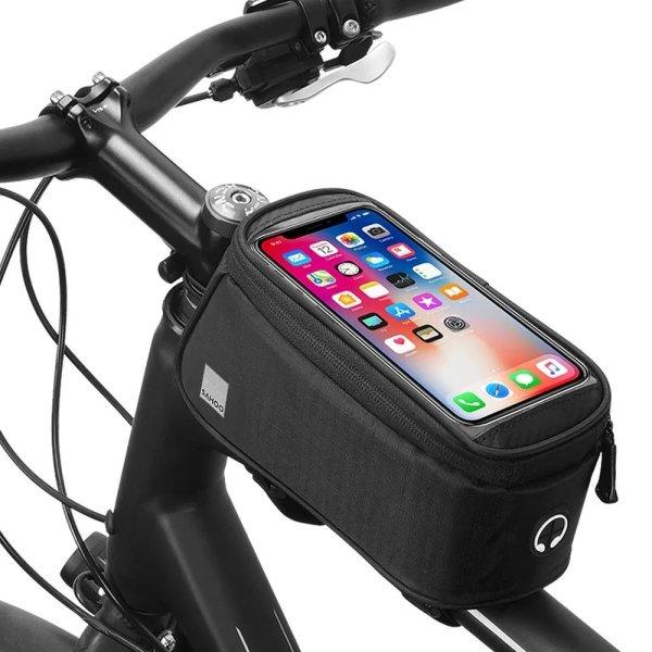 Univerzális kerékpáros / biciklis tartó, táska, 6.5", vázra
szerelhető, vízálló, fekete, 0.8L, fülhallgató kimenet, Sahoo
12496L-CA5-SA (CSOMAGOLÁS NÉLKÜL)