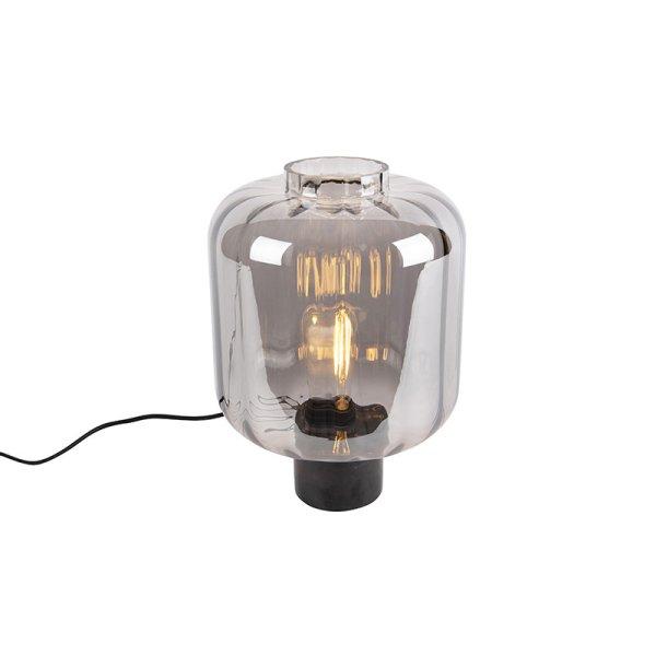 Design asztali lámpa fekete füstüveggel - Qara