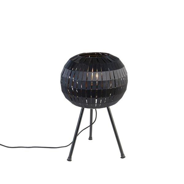 Modern asztali lámpa állvány fekete - Zoë