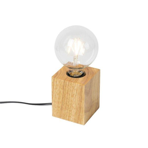 Vidéki asztali lámpa fa természetes - Bloc