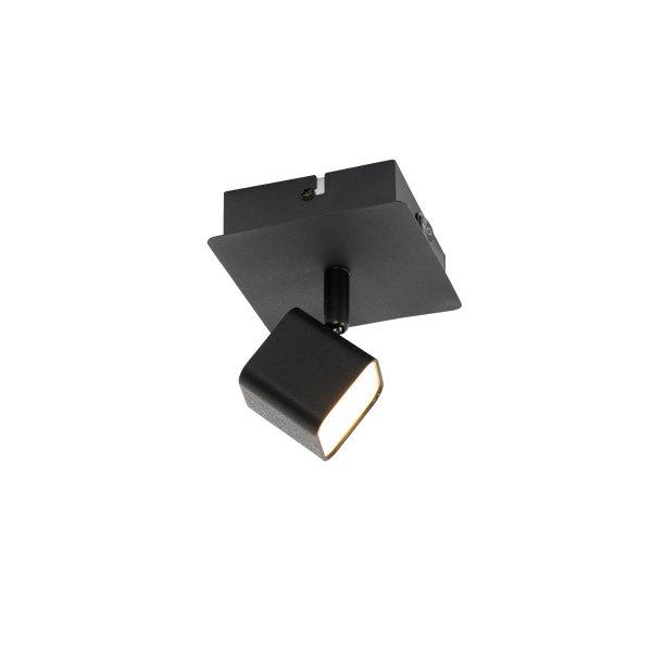 Modern fali lámpa fekete, LED-del kapcsolóval - Nola