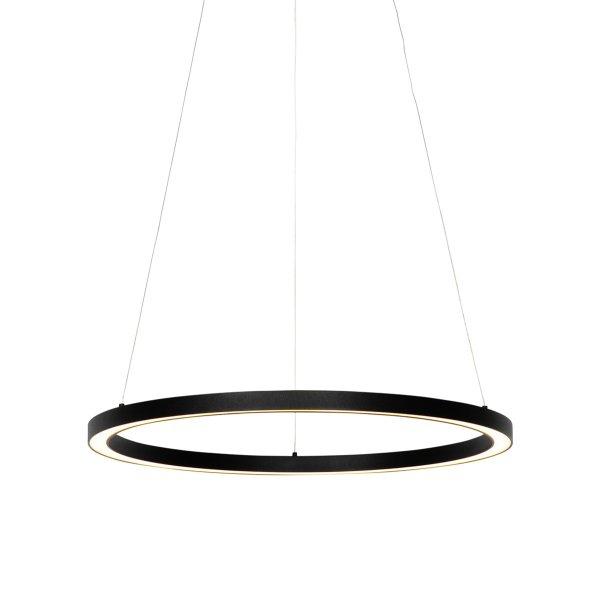 Függesztett lámpa fekete 60 cm LED-del 3 fokozatban szabályozható - Girello
