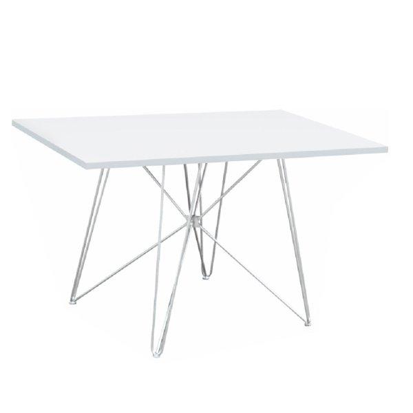 Étkezőasztal MDF/fehér/HG fény, 120x80 cm, ARTEM