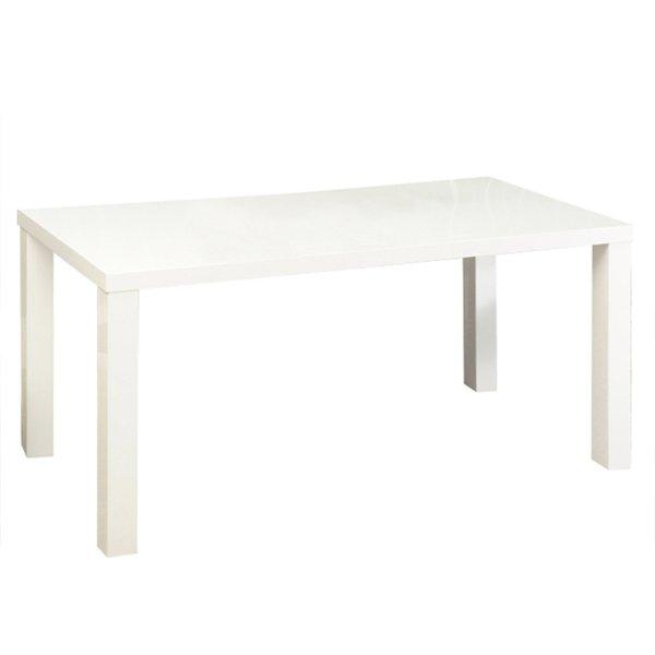 Étkezőasztal, fehér magasfényű HG, 140x80 cm, ASPER
NEW TYP 3