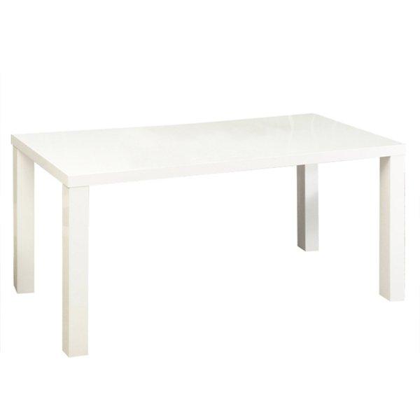 Étkézőasztal meghosszabítható, fehér
magasfényű HG, 140-180x80 cm, ASPER New TYP 1