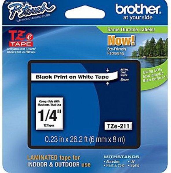 Brother TZe211 szalagkazetta (Eredeti) Ptouch