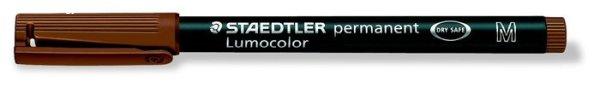 Alkoholos marker, OHP, 1 mm, STAEDTLER "Lumocolor® 317 M", barna