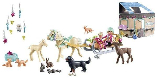 Playmobil Country Adventi Naptár Lovas Világ: Karácsonyi szánkózás