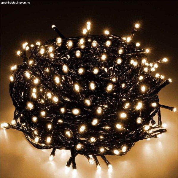 Karácsonyfa lámpák telepítése, 91.5 méter, 1500 LED, meleg fehér