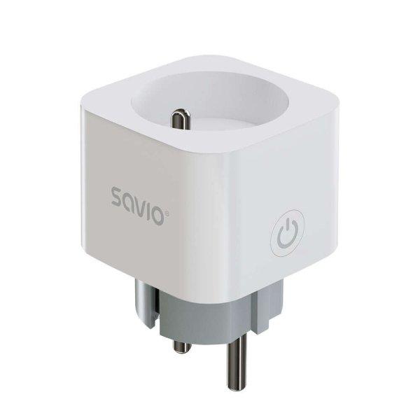 Savio AS-01 Smart Home Smart Socket | TUYA | Google | Amazon | Alexa fehér