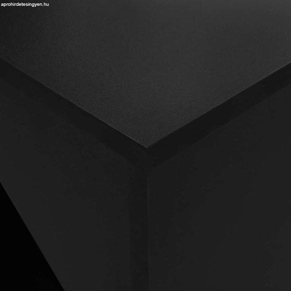 Fekete bárasztal szekrénnyel 115 x 59 x 200 cm