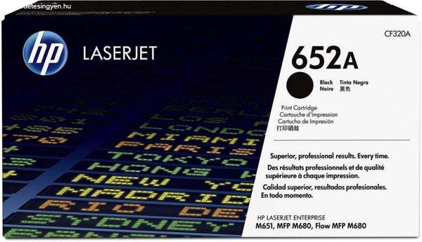 HP CF320A LaserJet tonerkazetta fekete (652A)