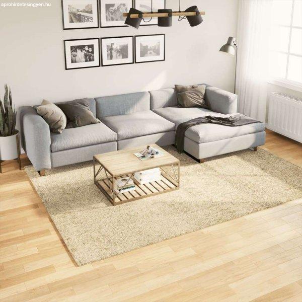 vidaXL aranyszínű hosszú szálú bozontos modern szőnyeg 200 x 280 cm