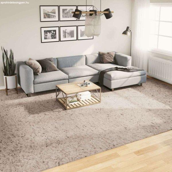 vidaXL bézs hosszú szálú bozontos modern szőnyeg 300x400 cm
