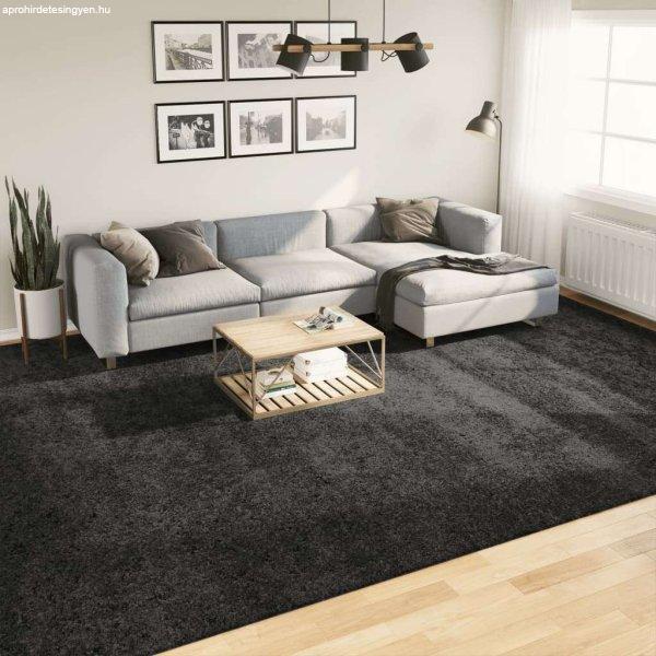 vidaXL atracitszürke hosszú szálú bozontos modern szőnyeg 300x400 cm