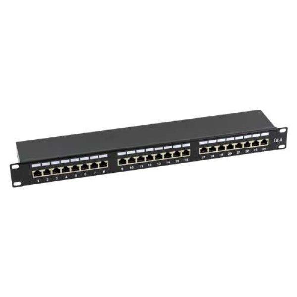 Patch Panel 1U, FTP cat6, 24 RJ45 port - ASYTECH Networking ASY-PP-FTP6-24