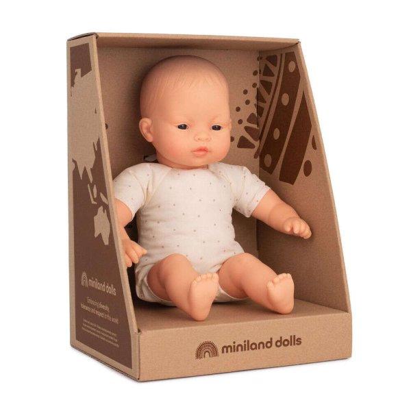 Ázsiai baba baba 32 cm dobozban, puha testtel