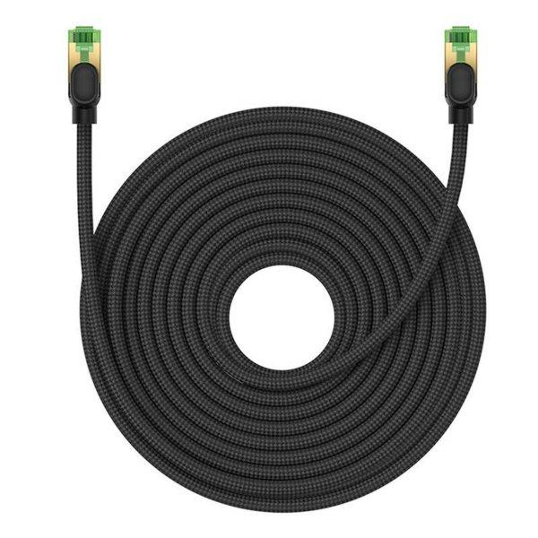 Fonott hálózati kábel Cat.8 Baseus Ethernet RJ45, 40Gbps, 20m, fekete
(B0013320C111-09)
