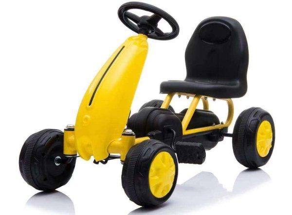 Malipen Pre-walker Go Kart Gyerekjármű, pedállal, 1-2 éves korig, sárga