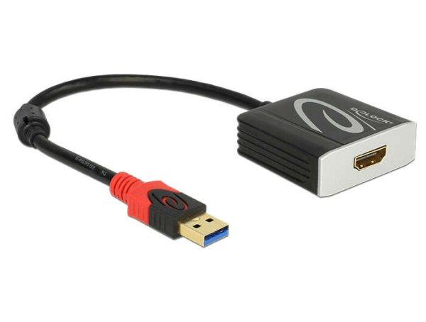 DeLock Adapter USB 3.0 Type-A male > HDMI female 62736