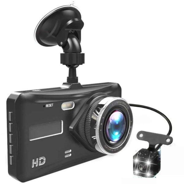 RoHS Készlet, Dupla Full HD autós kamera, BlackBox, LCD képernyő, 3
hüvelykes képátló, Full HD, 1080p felbontás, 120 FOV, G érzékelő,
mozgásérzékelő, hurokrögzítés, támogatja a MicroSD kártyá