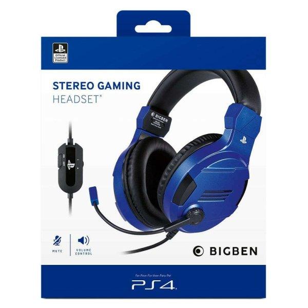 Stereo Gaming Headset V3 Kék (PS4) fejhallgató