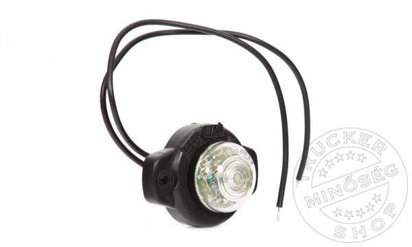 Gumilámpa 12/24V (kis kerek) led sárga (átlátszó)