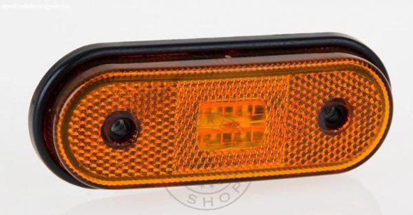 Helyzetjelző lámpa 12/24V (120x46mm) ledes, sárga