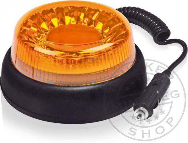 LED sárga villogó EXTRA FÉNY 12-35V mágnestalpas