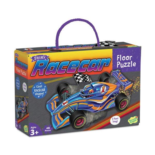 Floor Jigsaw Puzzle versenyautó formájában, Racecar Floor Puzzle