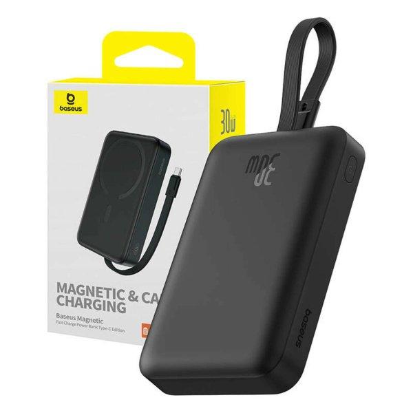 Power bank Baseus Magnetic Mini 10000mAh, USB-C 30W MagSafe fekete
(P1002210B113-00)
