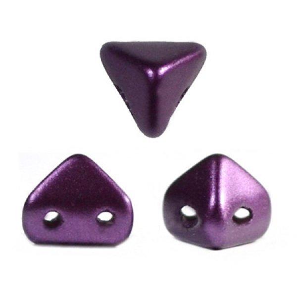 Super Kheops® par Puca® 2lyukú gyöngy - 6mm - pastel deep purple